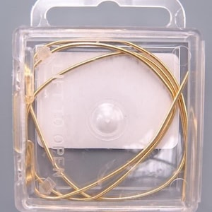 French Wire Bullion Goldtone 42038 (14 inches) Medium French Wire, Gold Bullion Wire, Flexible Thread Protection, Gold French Wire