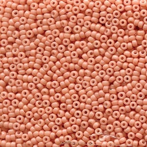 Miyuki Seed Beads Duracoat Baby Pink 11-4461 23g Opaque 11/0 Japanese Seed Bead, Opaque Pink Seed Beads, Pink Glass Seed Beads