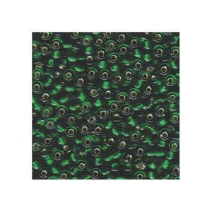 Miyuki Seed Beads 6/0 Silver-Lined Green 6-146S 20g in Tube, Glass Seed Beads, Size 6 Seed Beads, Japanese Seed Beads, Round Seed Bead