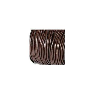 0.5mm Brown Leather Cord 41641 (5 yards) Round Leather Cording, Thin Leather Cord, Necklace Cord, Leather for Bracelet, Jewelry Supplies