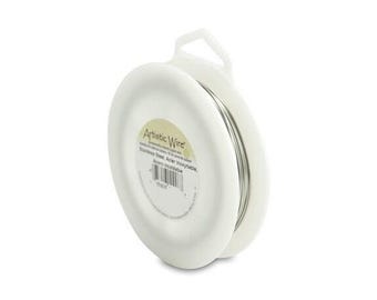 Artistic Wire 22 Gauge Stainless Steel 1/4lb 125.5 feet 41934 Round Wire, Jewelry Wire, Craft Wire, Stainless Steel Wire, Half Hard Temper