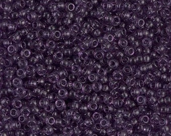 Miyuki Seed Beads 11/0 Transparent Lavender 11-157 24g Japanese Seed Beads, Purple Seed Beads, Glass Seed Beads, Rocaille Seed Beads