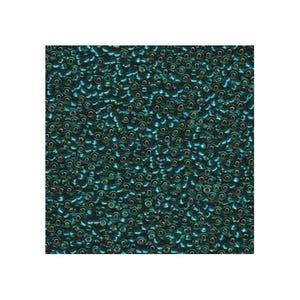 Miyuki Seed Beads 11/0 Silver Lined Teal 11-2425 24g, Round Seed Beads, Glass Seed Beads, Size 11 Seed Beads, Japanese Seed Beads