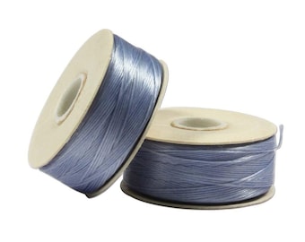 Nymo Beading Thread Size D Cathy Blue 43920 (2 bobbins) Cathy Blue Nymo Thread, Size D Nymo Thread, Nylon Beading Thread, Waxed Thread