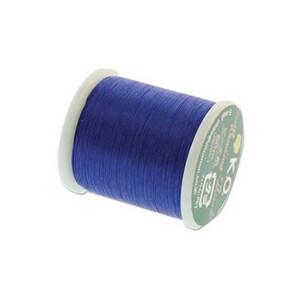 K.O. Beading Thread Clear Blue Japanese Beading Thread 43345 55yd, KO Beading Thread, Size B Beading Thread, Pre-Waxed Nylon Beading Thread