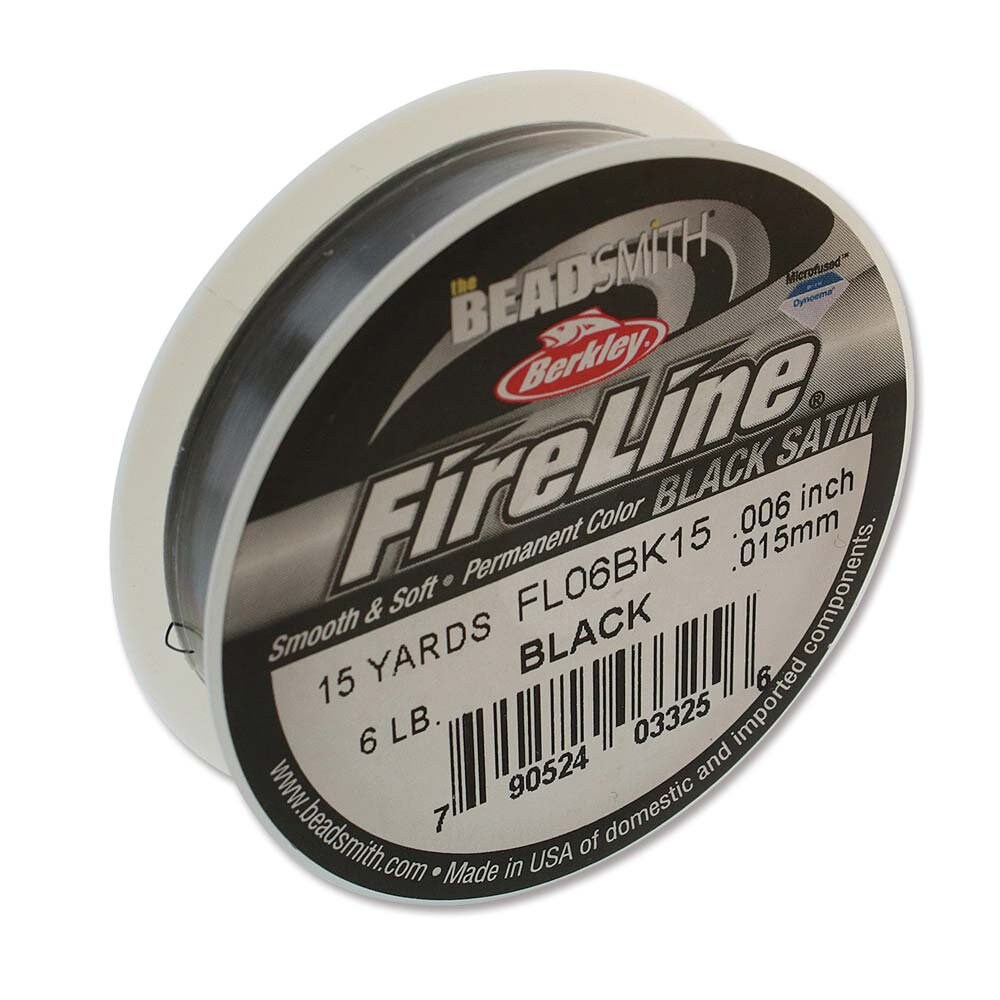 FireLine Braided Beading Thread Size D Black 43710 15yd Mini Etsy