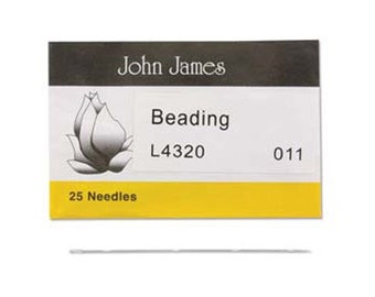 John James English Beading Needles Size 11 43048 Bulk Pack Needles, English Needles, Sewing Needles, Craft Needles, L4320 Needles