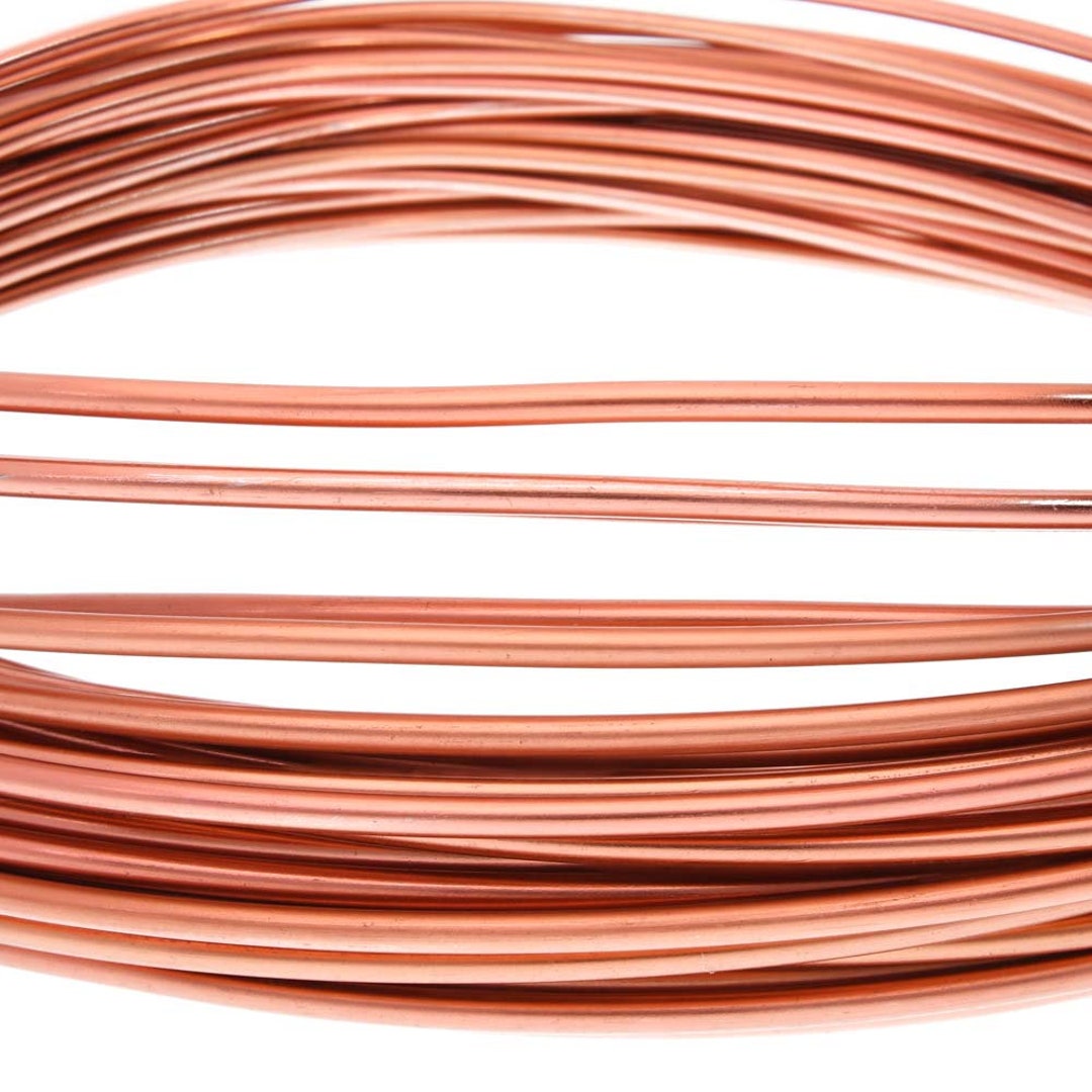 Artistic Wire, Copper Craft Wire 20 Gauge Thick, Permanent Red Color (6  Yard Spool) 