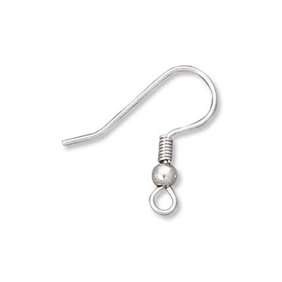 French Hook Earrings Stainless Steel 43391 (144), Fish Hook