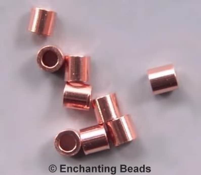 Crimp Tube Beads Assortment Copperplated 41106 2mm Crimps Etsy