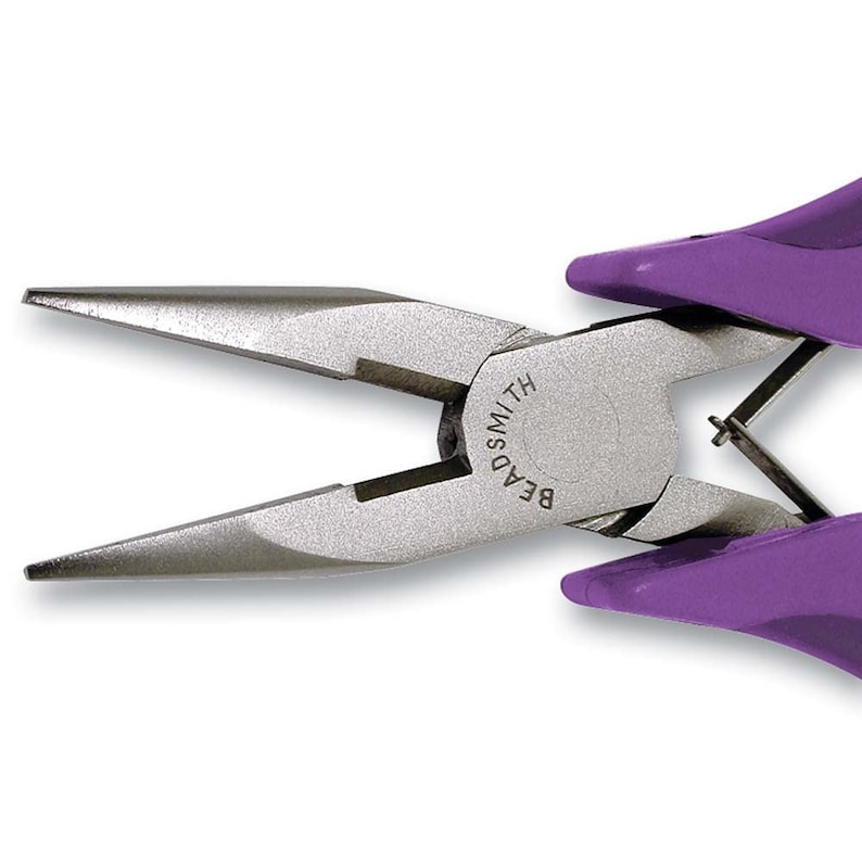 Chain Nose Pliers w Cutter Ergonomic Handles 41798 by Beadsmith Purple Pliers, Ergo Pliers, Beadsmith Pliers, Chainnose Pliers, Wire Cutter image 1
