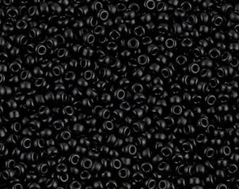 11-401SF, Miyuki 22g Semi-Matte Black 11-401SF, Miyuki 22g Semi-Matte Black