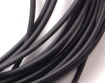 2mm Hollow Black Rubber Tubing 41113 (5yds), Black Round Tubing, Black Hollow Tubing, Can Cover Memory Wire, Stretchy Rubber, Hollow Rubber