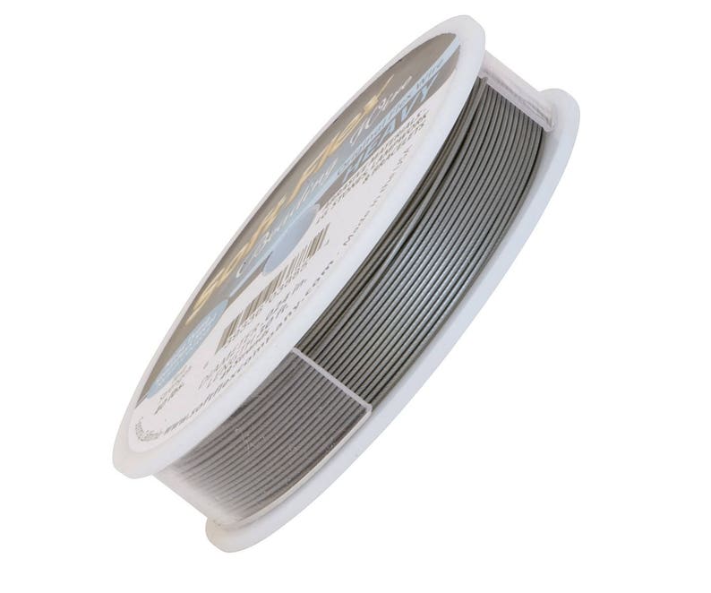 Soft Flex Beading Wire .024inch 30 Foot Satin Silver Heavy Etsy