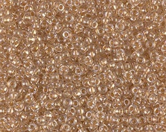Miyuki Seed Beads Sparkling Metallic Gold Lined Crystal 11-234 24g 11/0 Seed Beads, 2mm Glass Beads, Rocaille, Japanese Seed Beads