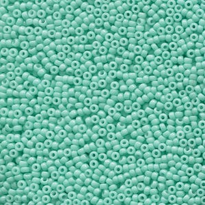 Miyuki Seed Beads Duracoat Seafoam Green 11-4472 23g Opaque Green 11/0 Japanese Seed Bead, Seed Beads, Glass Seed Beads