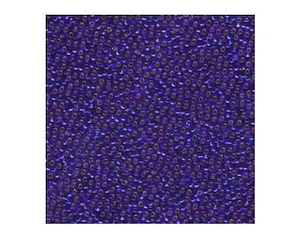 Miyuki Seed Beads 15/0 Silver Lined Cobalt Blue 15-20 8.2g, Round Seed Beads, Glass Seed Bead, Size 15 Seed Bead, Japanese Seed Beads