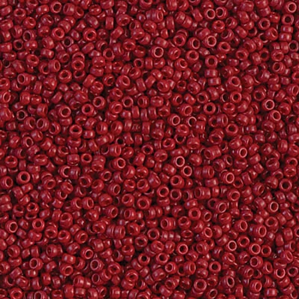 Miyuki Seed Beads 11/0 Opaque Maroon Red 11-1464 24g Japanese Seed Beads, Size 11 Seed Beads, Glass Seed Beads, Rocaille Bead 11/0 Seed Bead