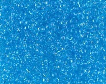 Miyuki Seed Beads 11/0 Transparent Light Blue 11-148 24g Tube 11/0 Glass Size 11