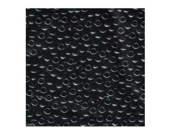 Miyuki Seed Beads 6/0 Opaque Black 6-401 20g in a Tube, Glass Seed Beads, Size 6 Seed Beads, Japanese Seed Beads, Round Seed Beads
