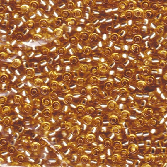 8-2, Miyuki 22g Silver Lined Light Gold 8-2, Miyuki 22g Silver Lined Light Gold