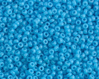 Miyuki Seed Beads 11/0 Opaque Light Blue 11-413 24g Tube Glass Size 11