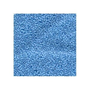 Miyuki Delica 11/0 Japanese Glass Seed Beads - Light Blue Opaque (Approx. 5.2g Per Tube) - View #13