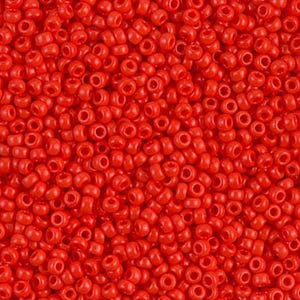 Miyuki Seed Beads 11/0 Opaque Red 11-407 24g Japanese Seed Beads, Size 11 Seed Beads, Glass Seed Beads, Rocaille Bead, 11/0 Seed Bead