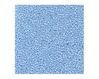Miyuki Seed Beads 15/0 Opaque Blue 15-413 8.2g, Round Seed Beads, Glass Seed Beads, Size 15 Seed Beads, Japanese Seed Beads, Tiny Beads