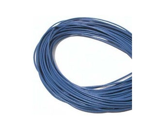 1.5mm Blue Greek Leather Round Cord 42320 (5 meters), Jewelry Cording, Necklace Cord, Bracelet Cording, 1.5mm Cording, 1.5mm Leather Cord