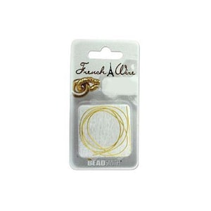 French Wire Bullion Goldtone 43794 (Heavy, 1.1mm, 14 inch) Heavy French Wire, Gold Bullion Wire, Flexible Thread Protection Gold French Wire