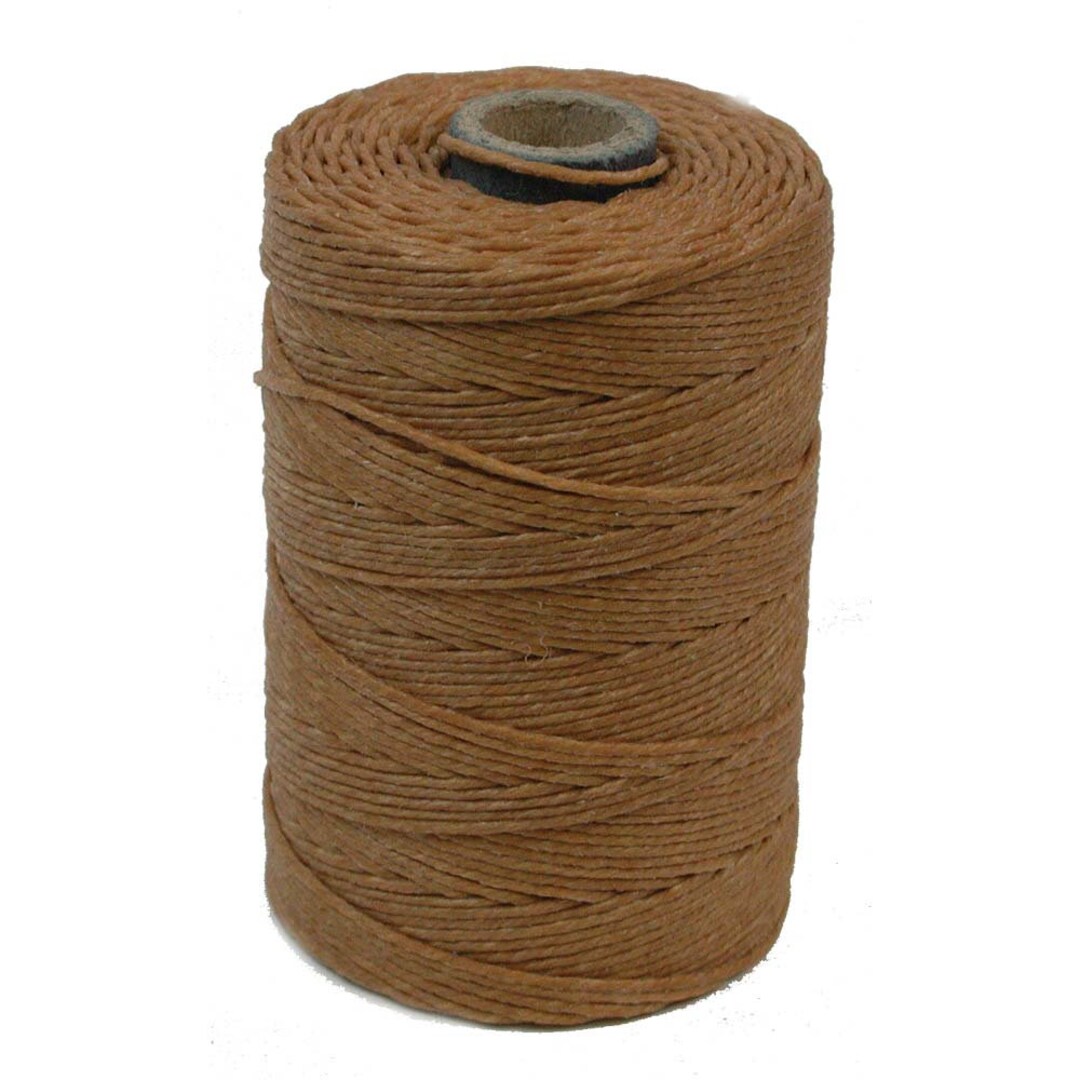 Irish Waxed Linen Thread Butterscotch Brown 43678 50gr Etsy