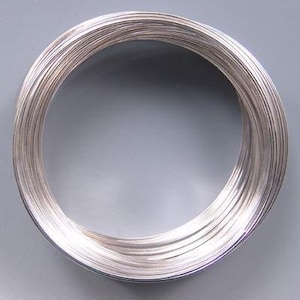 Silver Plated Memory Wire 2 inch Bracelet 43732 1 Ounce About 70 Turns, Bracelet Memory Wire, Beadsmith Memory Wire