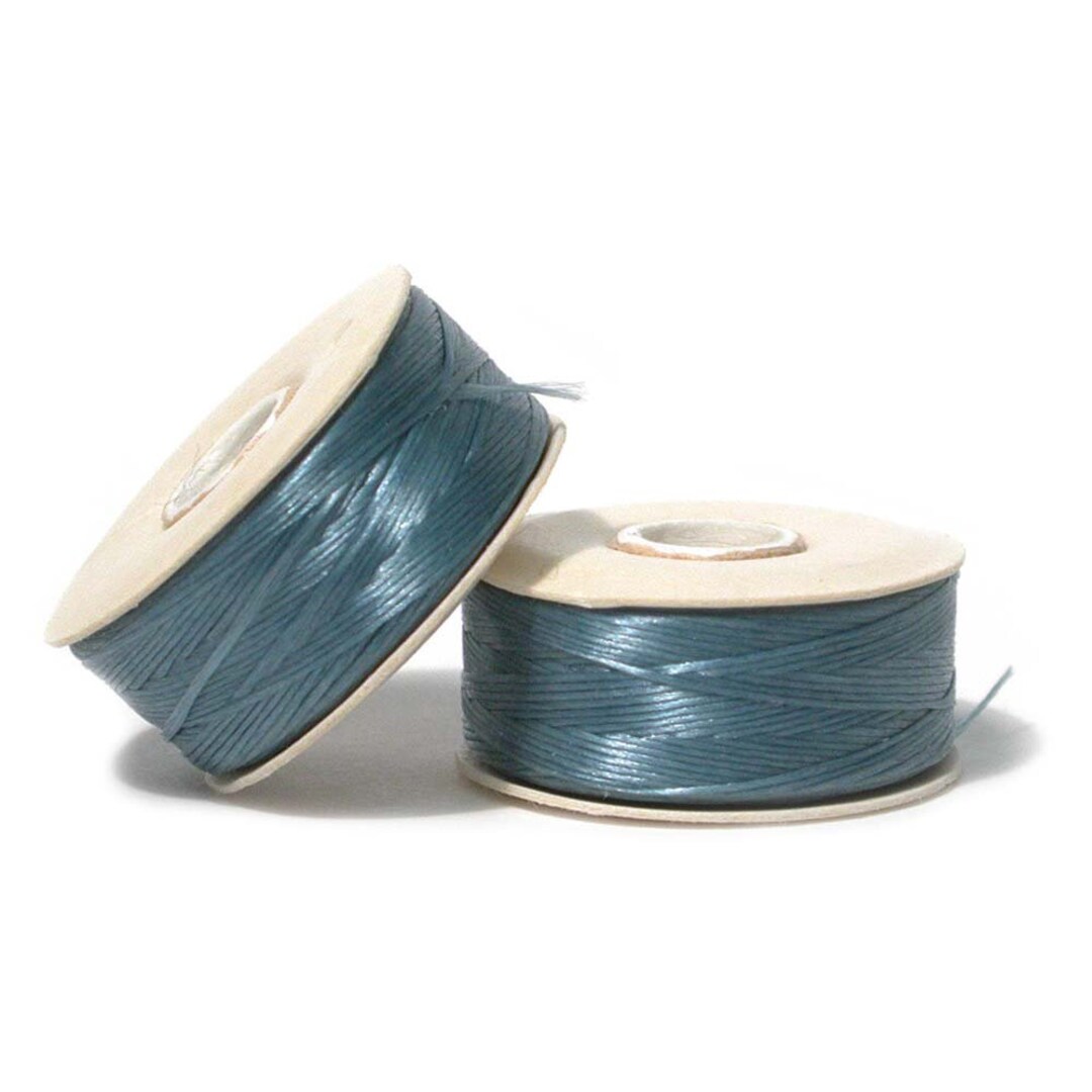 Nymo Beading Thread Size D Turquoise 43933 2 Bobbins Blue Etsy
