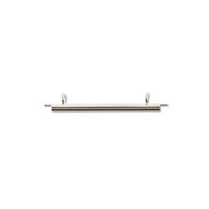 Puede incluir: Barra de metal plateada con dos bucles en cada extremo. La barra mide aproximadamente 3,8 cm de largo.