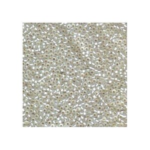 Miyuki Seed Beads 11/0 Semi-Matte Silver-Lined Crystal 11-1901 23g, Round Seed Beads, Glass Seed Bead, Size 11 Seed Bead, Japanese Seed Bead