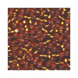 Miyuki Seed Beads 6/0 Silver-Lined Topaz 6-133S 20g in Tube, Glass Seed Beads, Size 6 Seed Beads, Japanese Seed Beads, Round Seed Bead