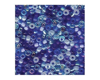 Miyuki Seed Beads Mixture Blue Tones Mixture 11-Mix02 24g Blue 11/0 Japanese Seed Beads, Blue Seed Bead, Glass Seed Bead, Rocaille Seed Bead