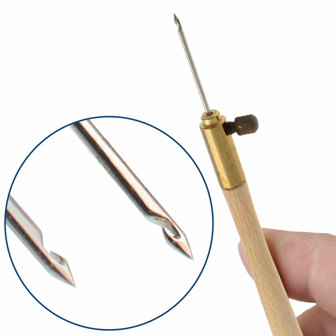 The Beadsmith Deluxe Tambour Embroidery Set - 6 Needles With Hook Holder For Chain Stitch, Bead & Sequin Work
