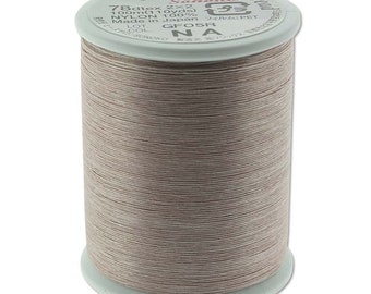 SoNo Beading Thread Beige Size 0 43767 (110yd Spool) Natural Sonoko Nozue Thread, Japanese Thread, Nylon Beading Thread, 78 DTEX Thread