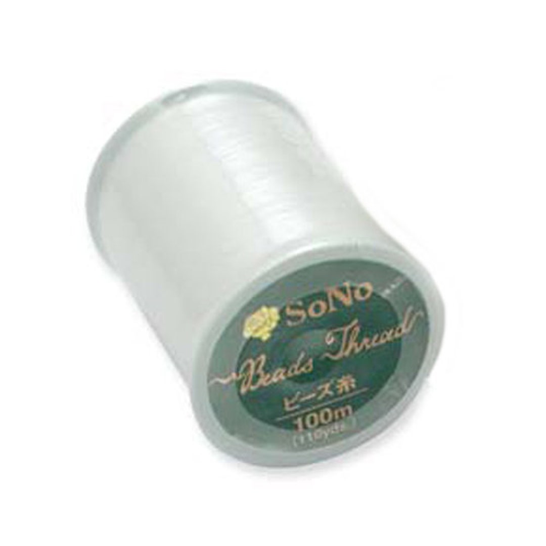 Sono Beading Thread Size B White Thread 43779 110yd Spool Etsy