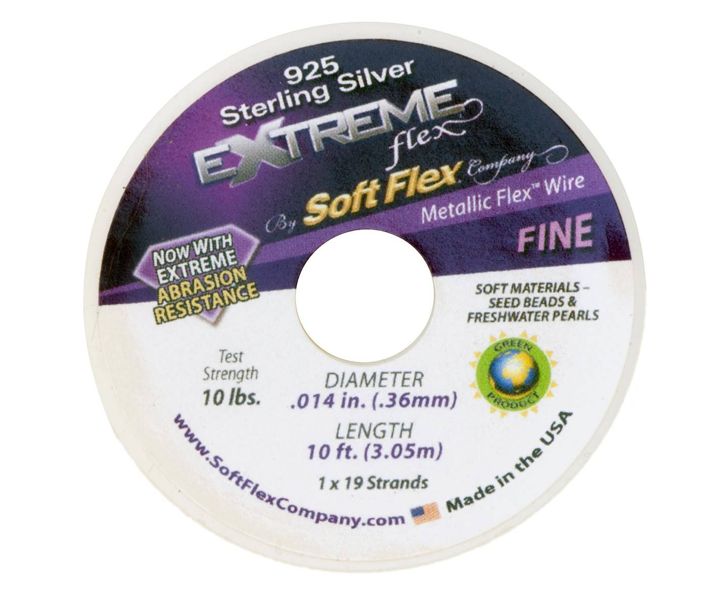 Soft Flex Extreme Sterling Silver Beading Wire .014 inch 10 Etsy