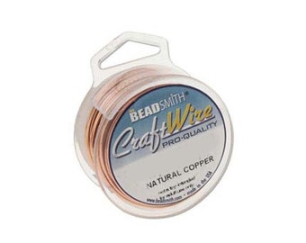 Natural Copper Wire Beadsmith 18 gauge 43832 (7yd Spool), Beadsmith Wire, Round Jewelry Wire, Copper Craft Wire, Jewelry Supplies, 18ga Wire