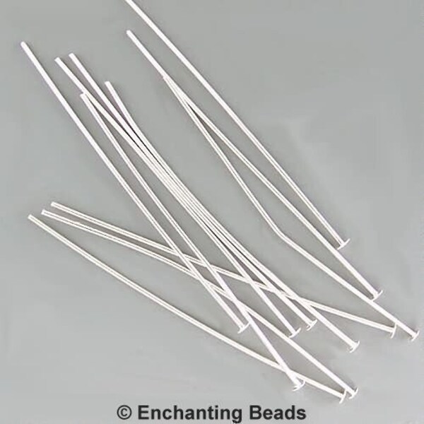 200 Stück Ösennadeln Aus Silber, 35 Mm Länge, 21 Gauge - Für Schmuckherstellung & Perlenarbeiten