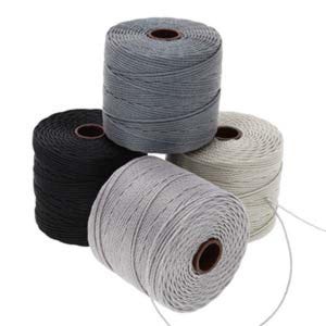 S-Lon Bead Cord Cool Neutrals Mixture 0.5mm Diameter 28587 (4 spools) Gray S-lon, Kumihimo Cord, Crochet Thread, Macrame Cord, Superlon
