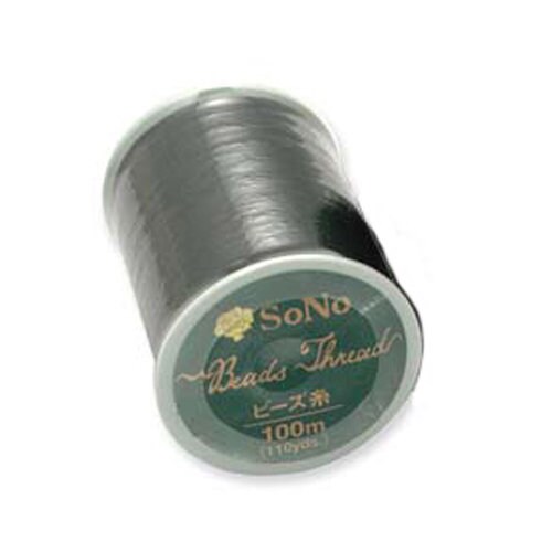 K.O. Beading Thread, Natural Japanese Beading Thread 43322 55 Yds, KO  Beading Thread, Size B Beading Thread, Pre-waxed Nylon Beading Thread, 