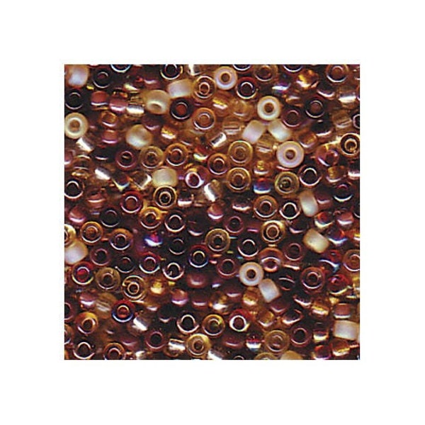 Miyuki Seed Beads Mixture Wheatberry Mixture 11-Mix04 23g Topaz 11/0 Japanese Seed Bead, Brown Seed Bead, Glass Seed Bead Rocaille Seed Bead