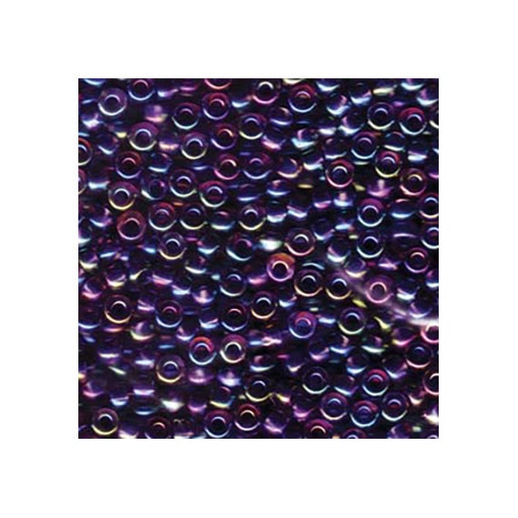 Miyuki Round Seed Beads Size 6/0 20 Grams Purple Lined Amethyst AB