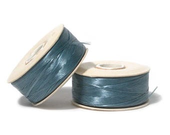 Nymo Beading Thread Size D Turquoise 43933 (2 bobbins) Blue Nymo Thread, Size D Nymo Thread, Nylon Beading Thread, Waxed Thread