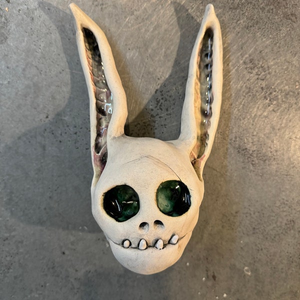 Scary Rabbit, donnie darko, wall hanging, ceramic sculpture